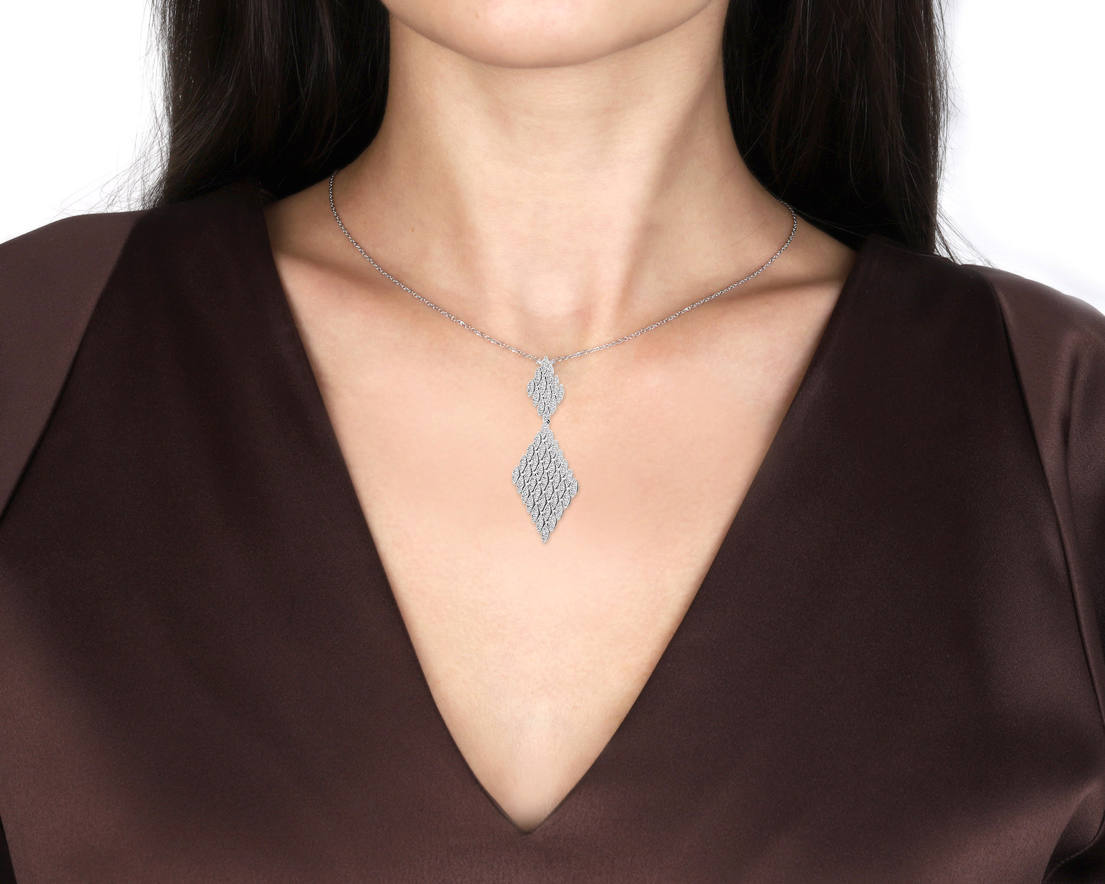 Золотой кулон с бриллиантами 1.59ct