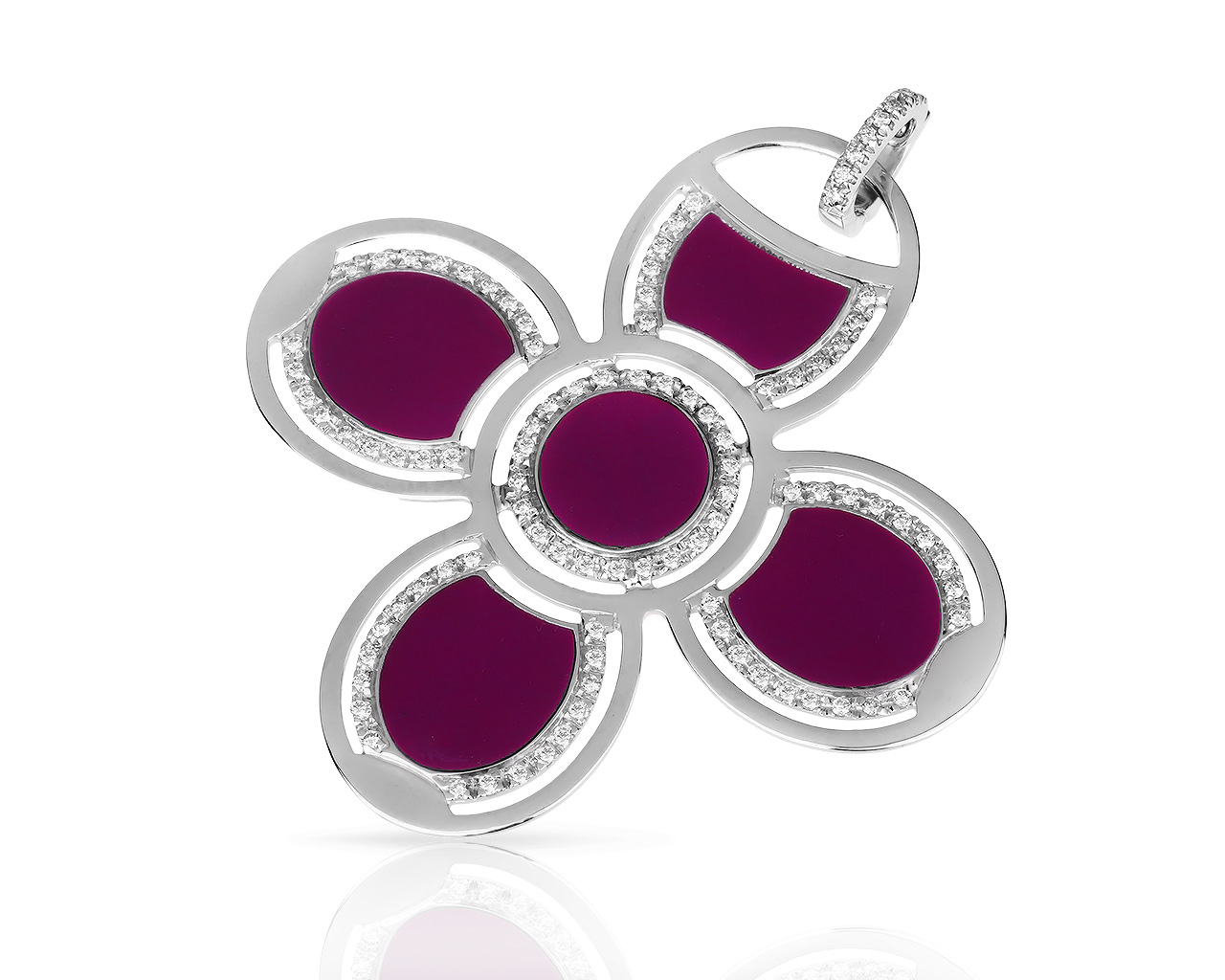 Оригинальный золотой кулон с бриллиантами 0.55ct Roberto Coin