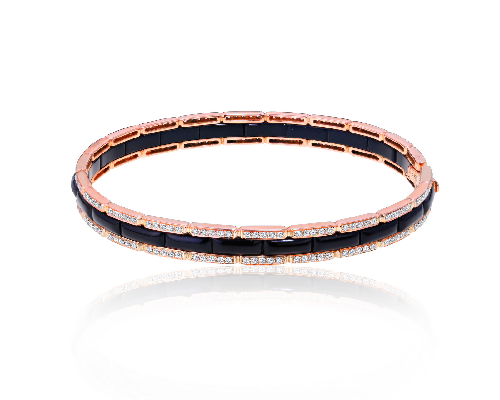 Оригинальный золотой браслет с ониксами 2.35ct Grissoni 240522/6