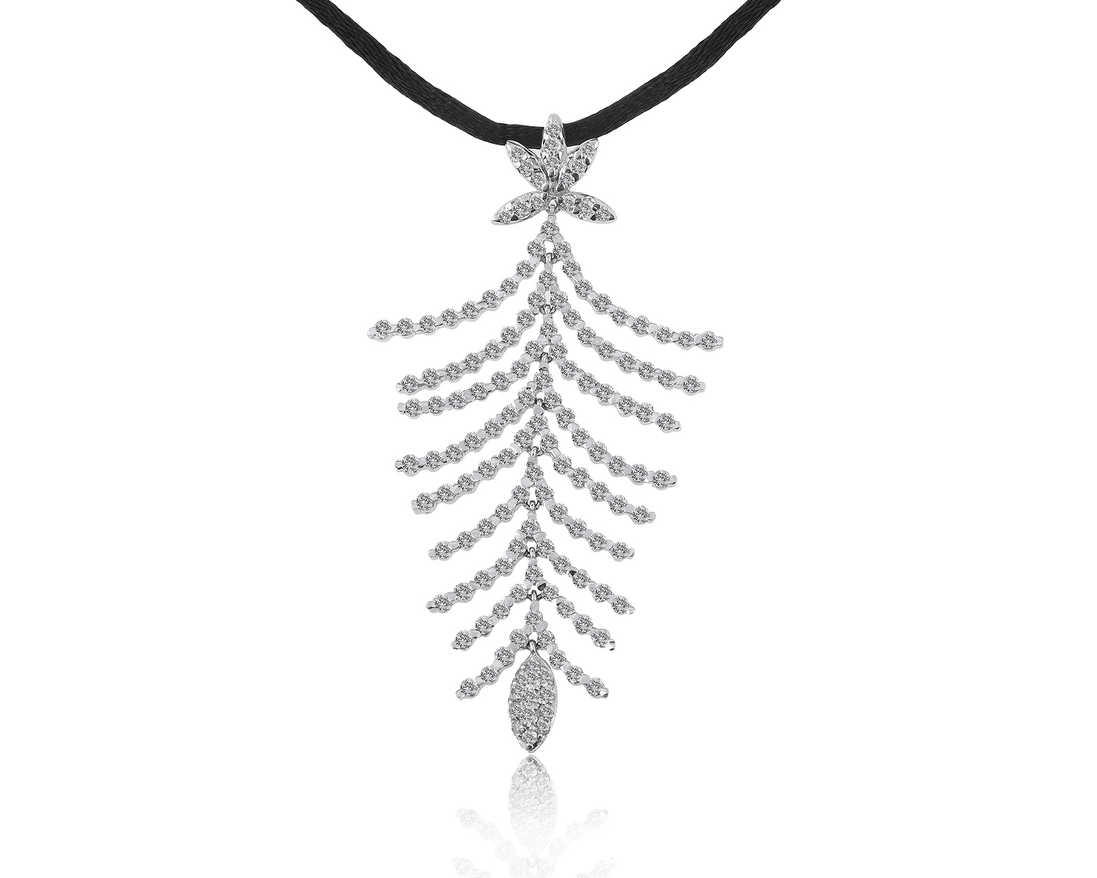 Роскошный золотой кулон с бриллиантами 3.30ct 170821/2