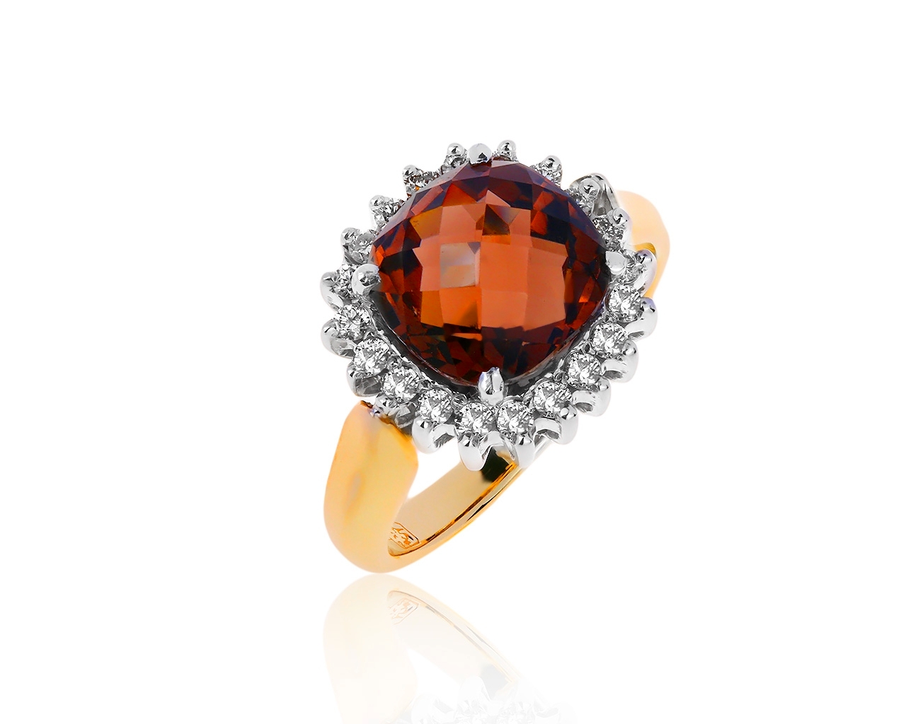 Женственное золотое кольцо с раухтопазом 4.50ct 051119/10