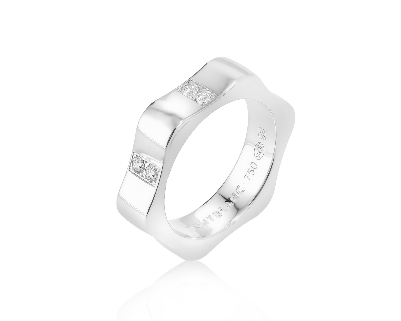 Оригинальное золотое кольцо с бриллиантами 0.35ct Montblanc 280124/1