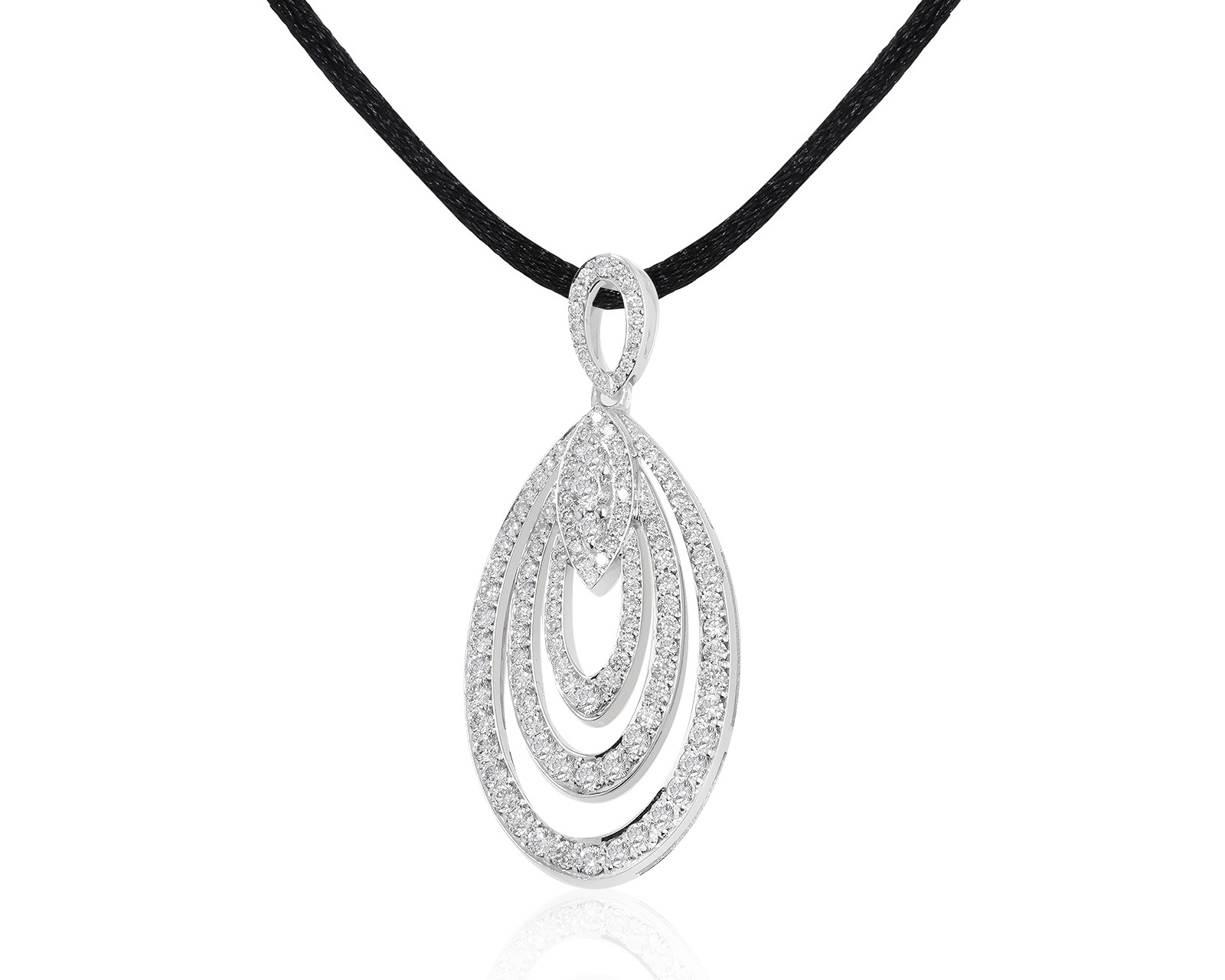 Прелестный золотой кулон с бриллиантами 1.79ct 060322/8