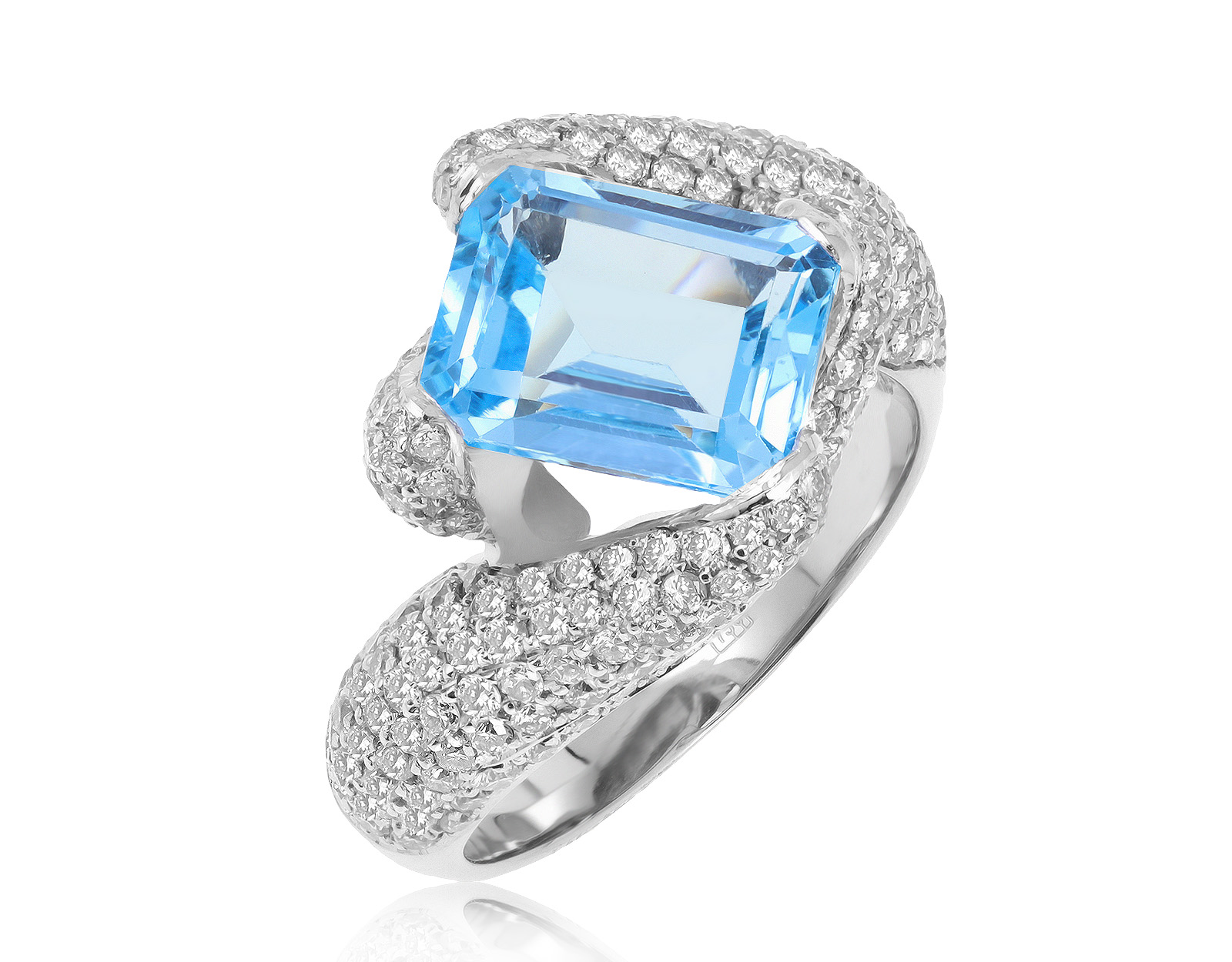 Завораживающее золотое кольцо с топазом 4.90ct 180521/14