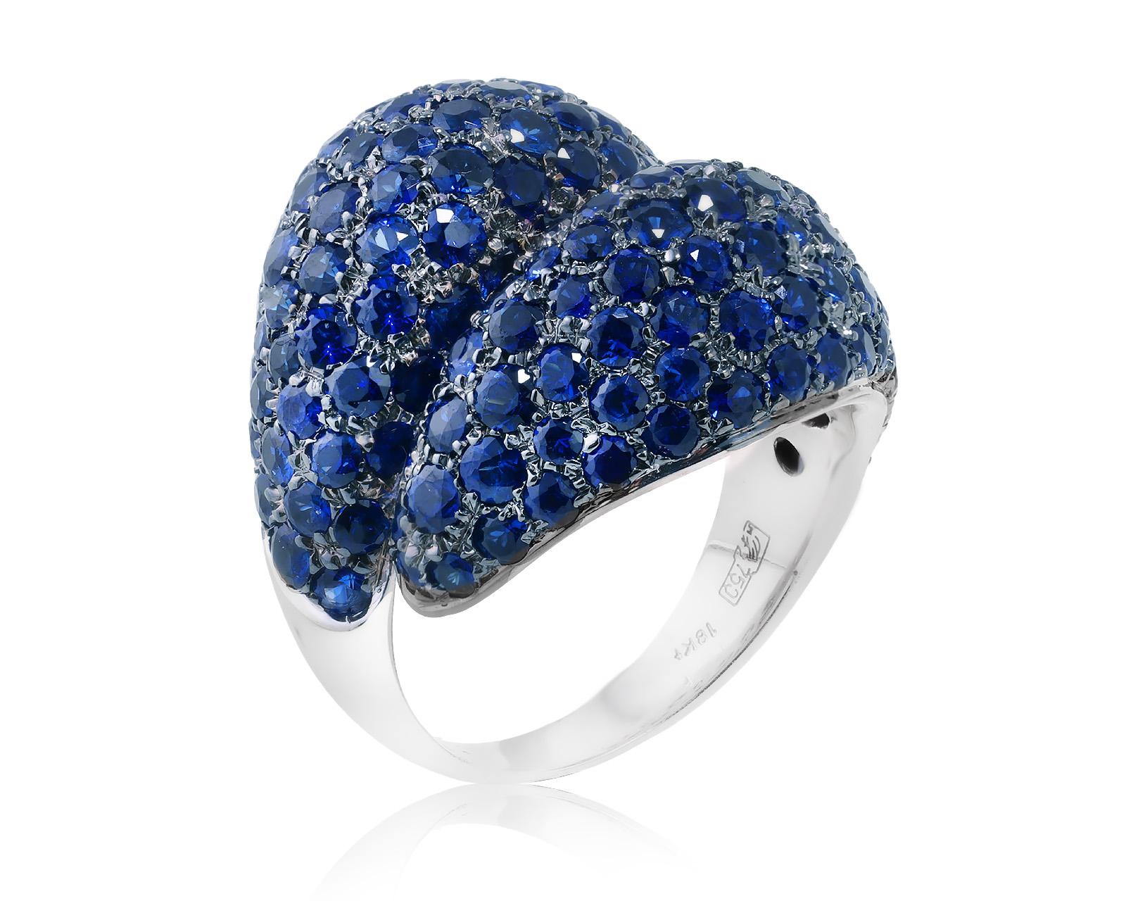 Оригинальное золотое кольцо с сапфирами 9.36ct Avakian 181223/7