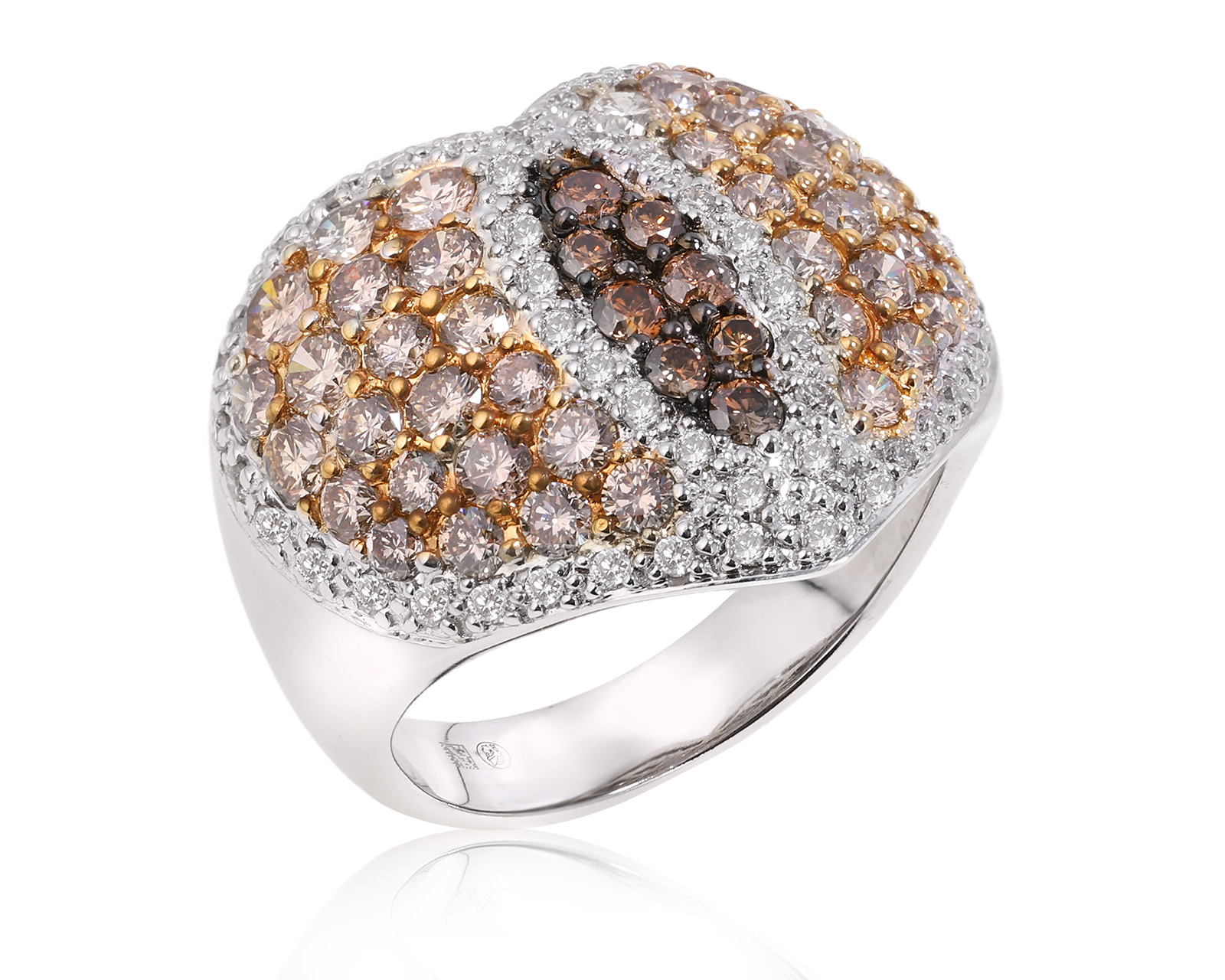 Золотое кольцо с бриллиантами 2.39ct 220625/2