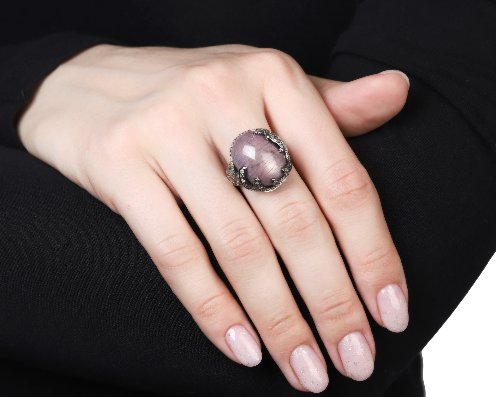 Превосходное золотое кольцо с сапфиром 24.73ct