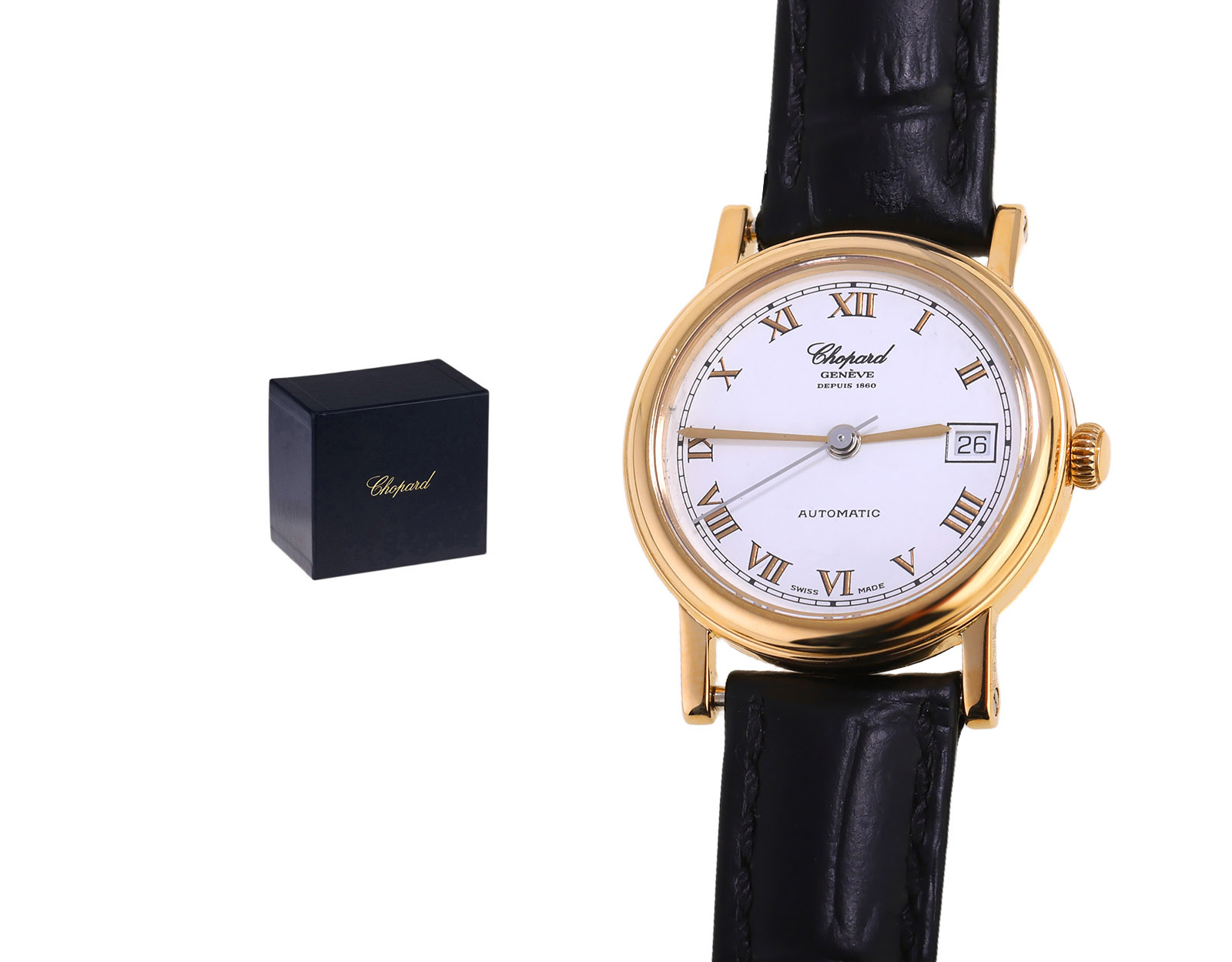 Оригинальные золотые часы Chopard Classic