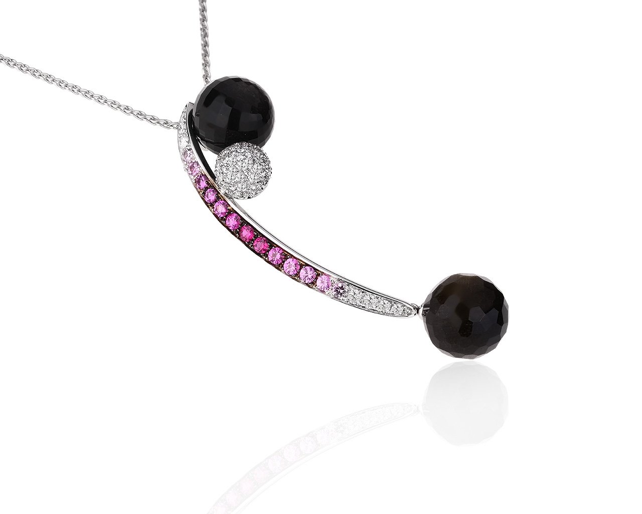 Оригинальный золотой кулон с бриллиантами 0.92ct IO SI 100518/10