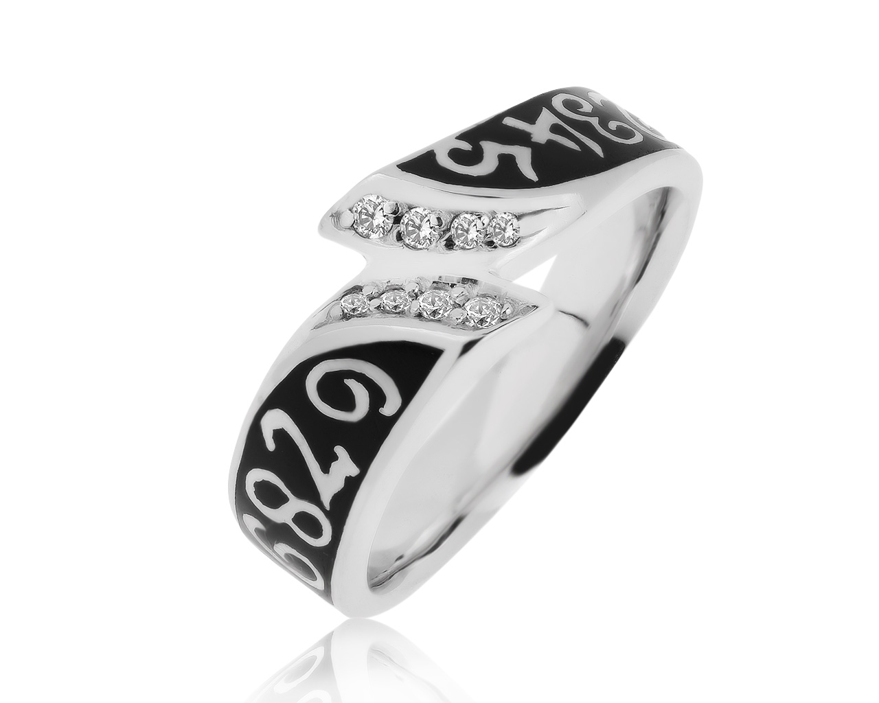 Оригинальное золотое кольцо с эмалью Roberto Bravo 020920/13