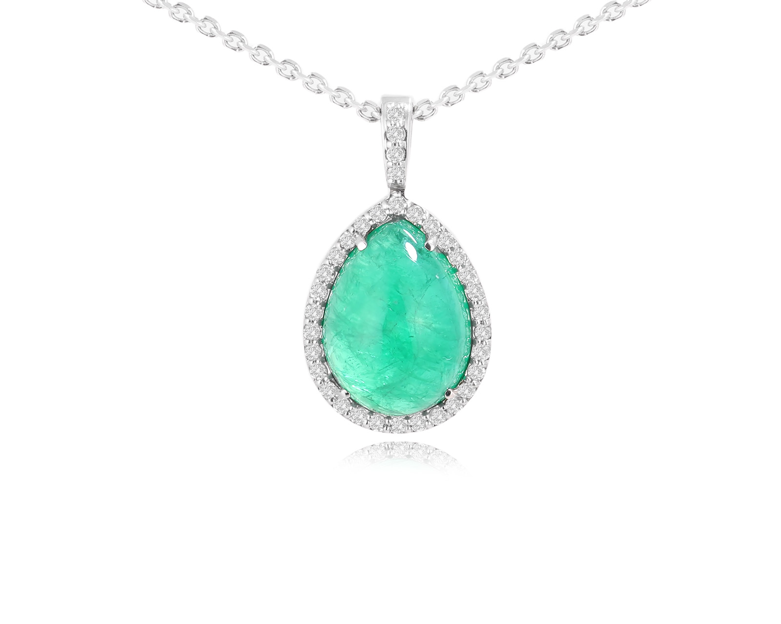 Оригинальное золотое колье с изумрудом 3.53ct Constantin Artmayer 091225/КМ272