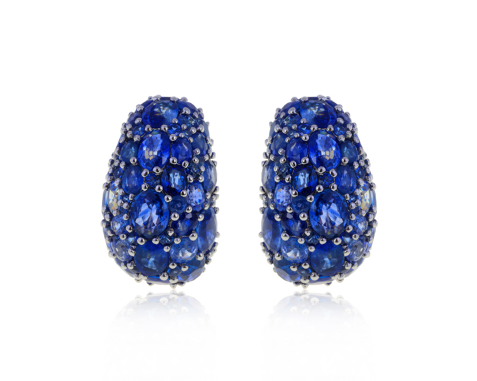 Золотые серьги с сапфирами 32.14ct 130721/14к