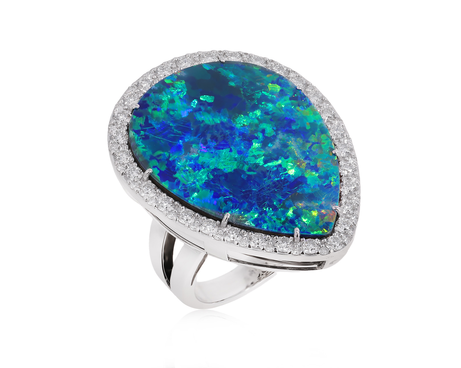 Золотое кольцо с опалом Австралия 19.34ct Evgeny Matveev