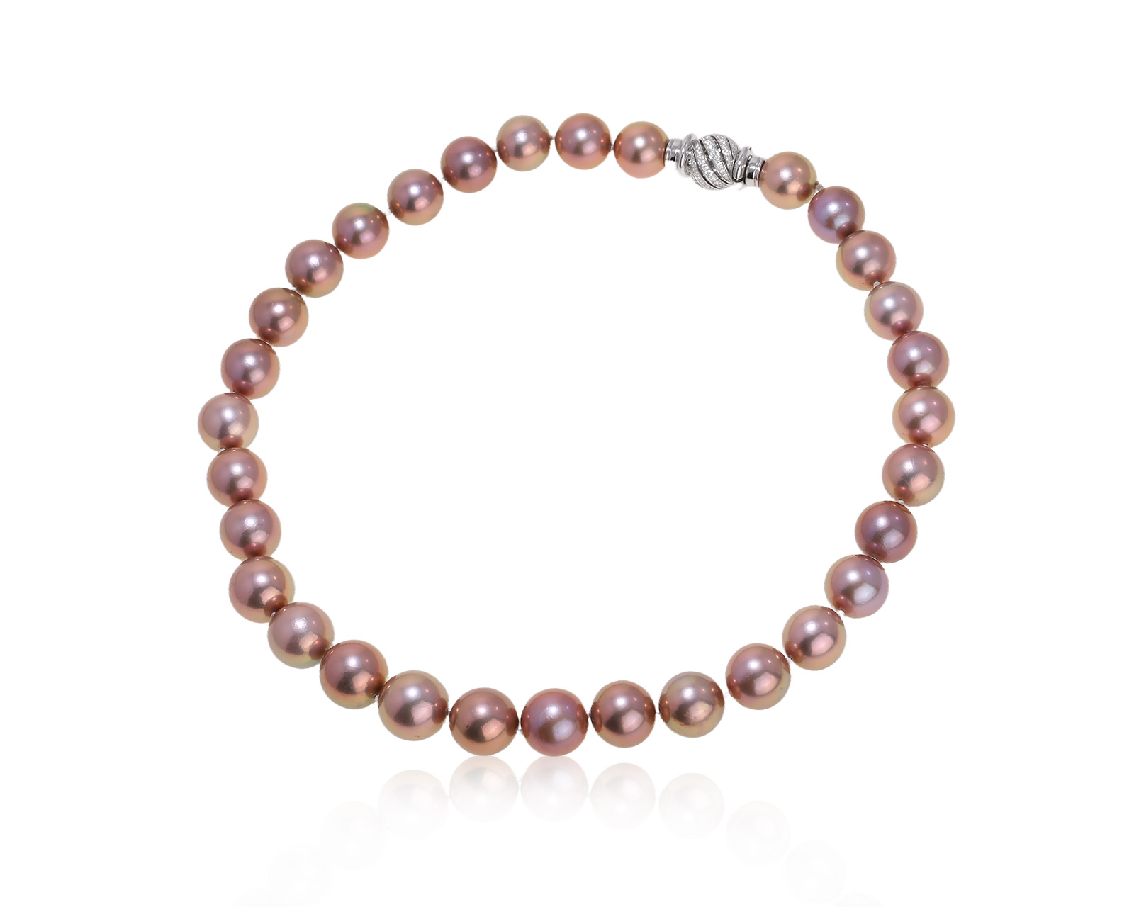 Золотое ожерелье с жемчугом и бриллиантами 0.87ct Evgeny Matveev 160925/Б194