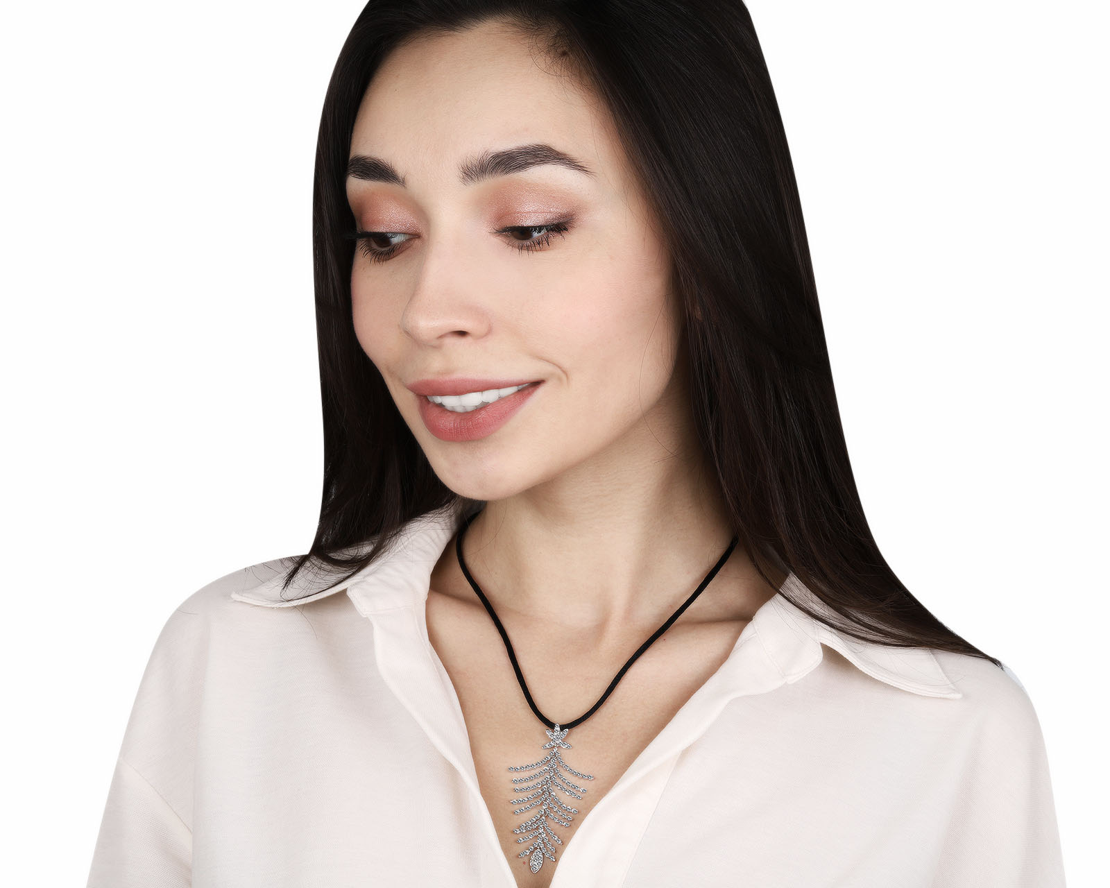 Роскошный золотой кулон с бриллиантами 3.30ct