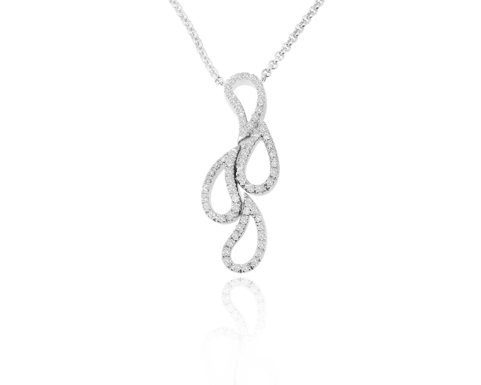 Оригинальное золотое колье c бриллиантами 0.74ct Leo Wittwer 040324/5