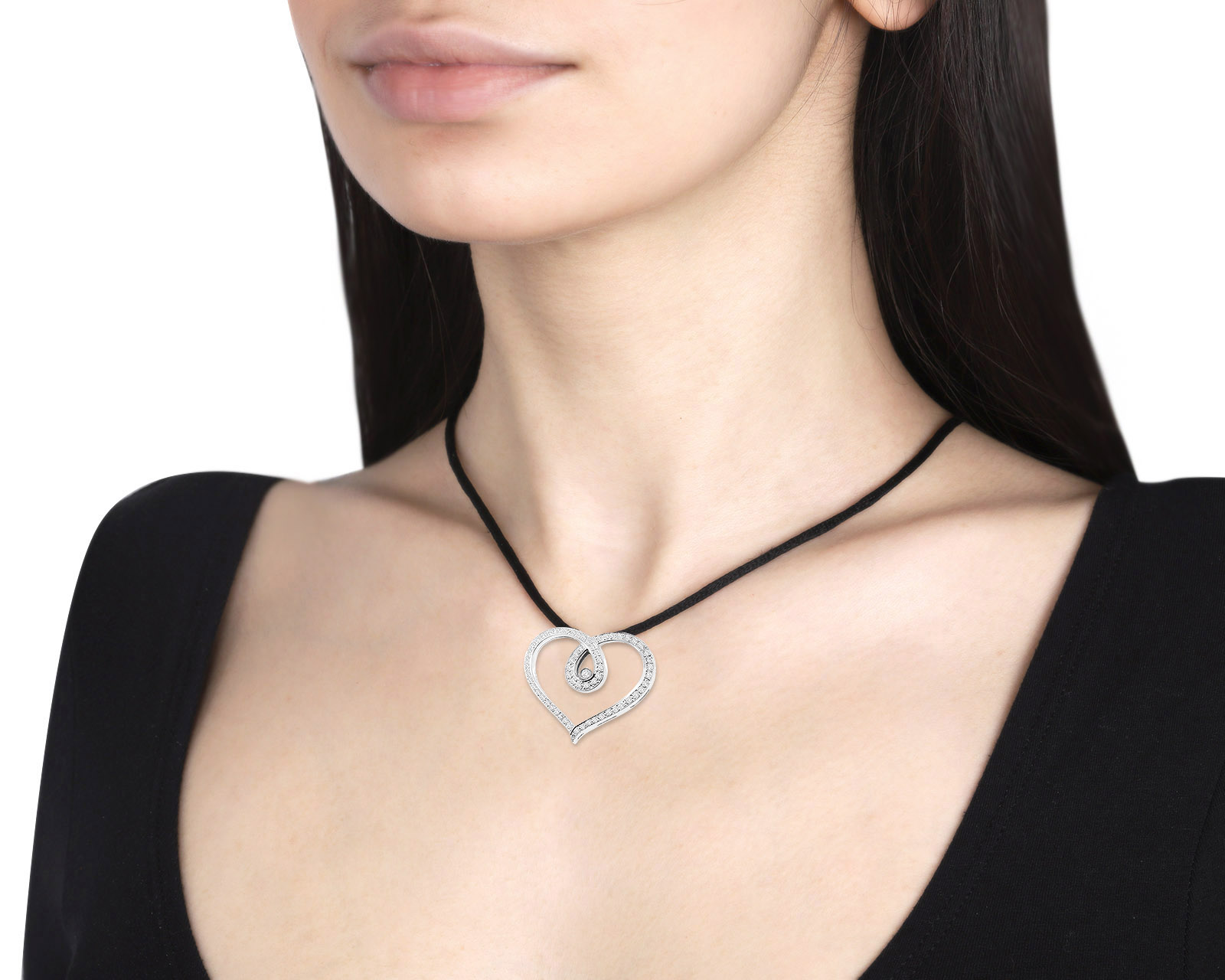 Золотой кулон с бриллиантами 1.38ct