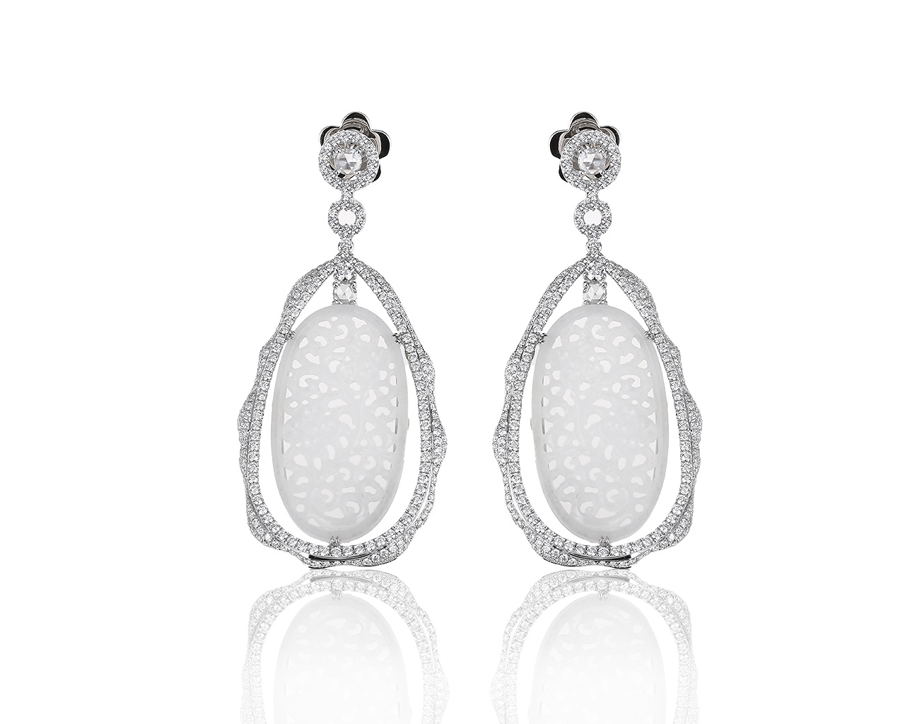 Шикарные золотые серьги с бриллиантами 5.16ct 290419/7