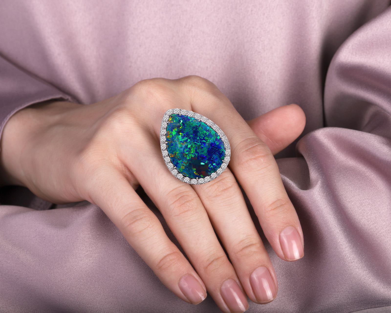 Золотое кольцо с опалом Австралия 19.34ct Evgeny Matveev