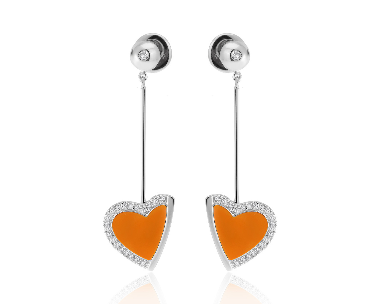 Оригинальные золотые серьги с бриллиантами 0.45ct Roberto Coin