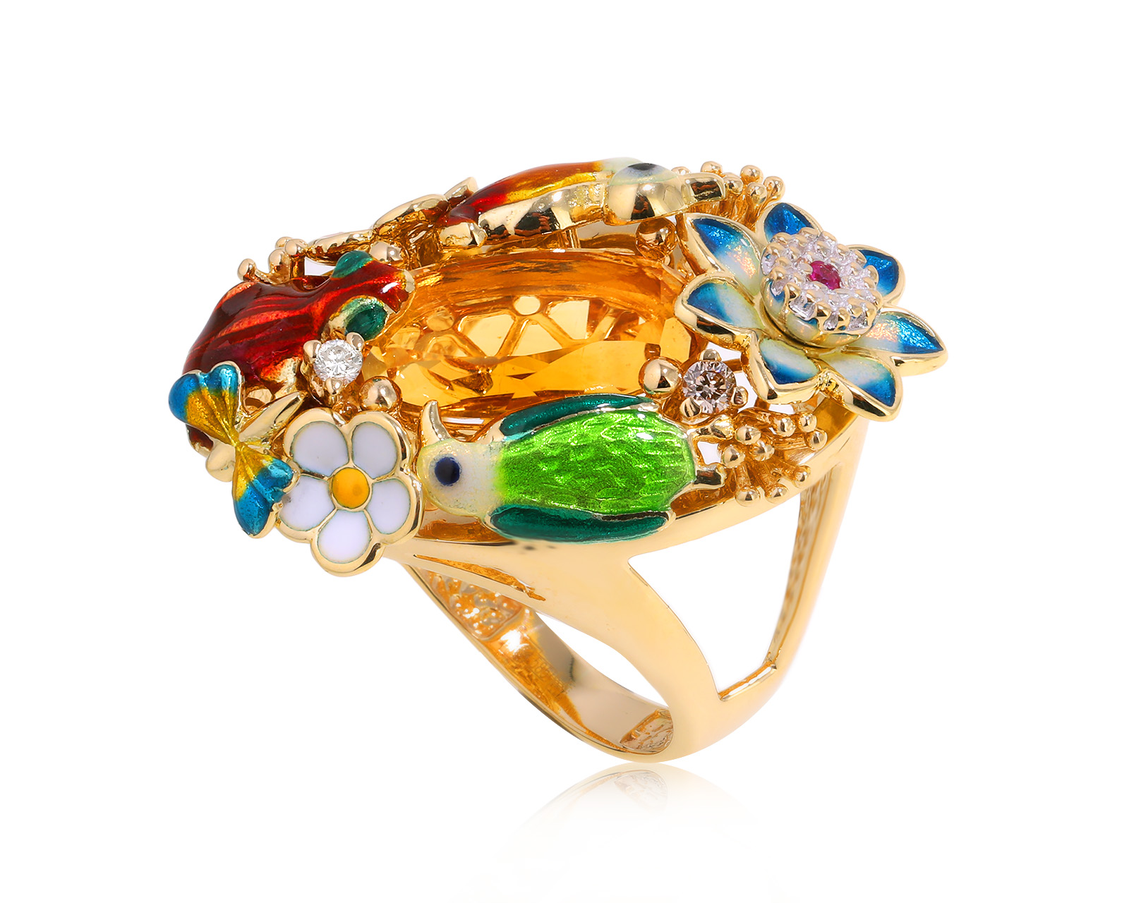 Оригинальное золотое кольцо Roberto Bravo Noahs Ark