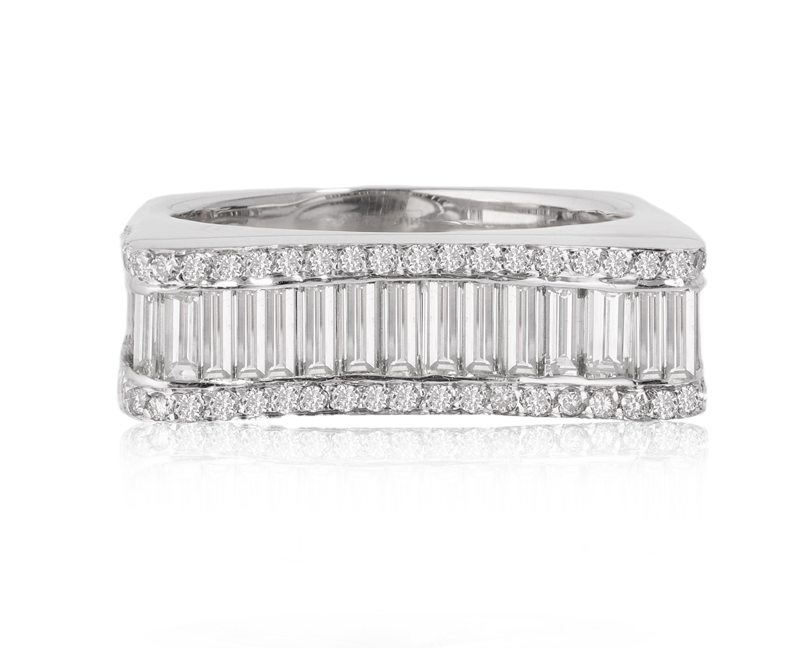 Золотое кольцо с бриллиантами 2.31ct