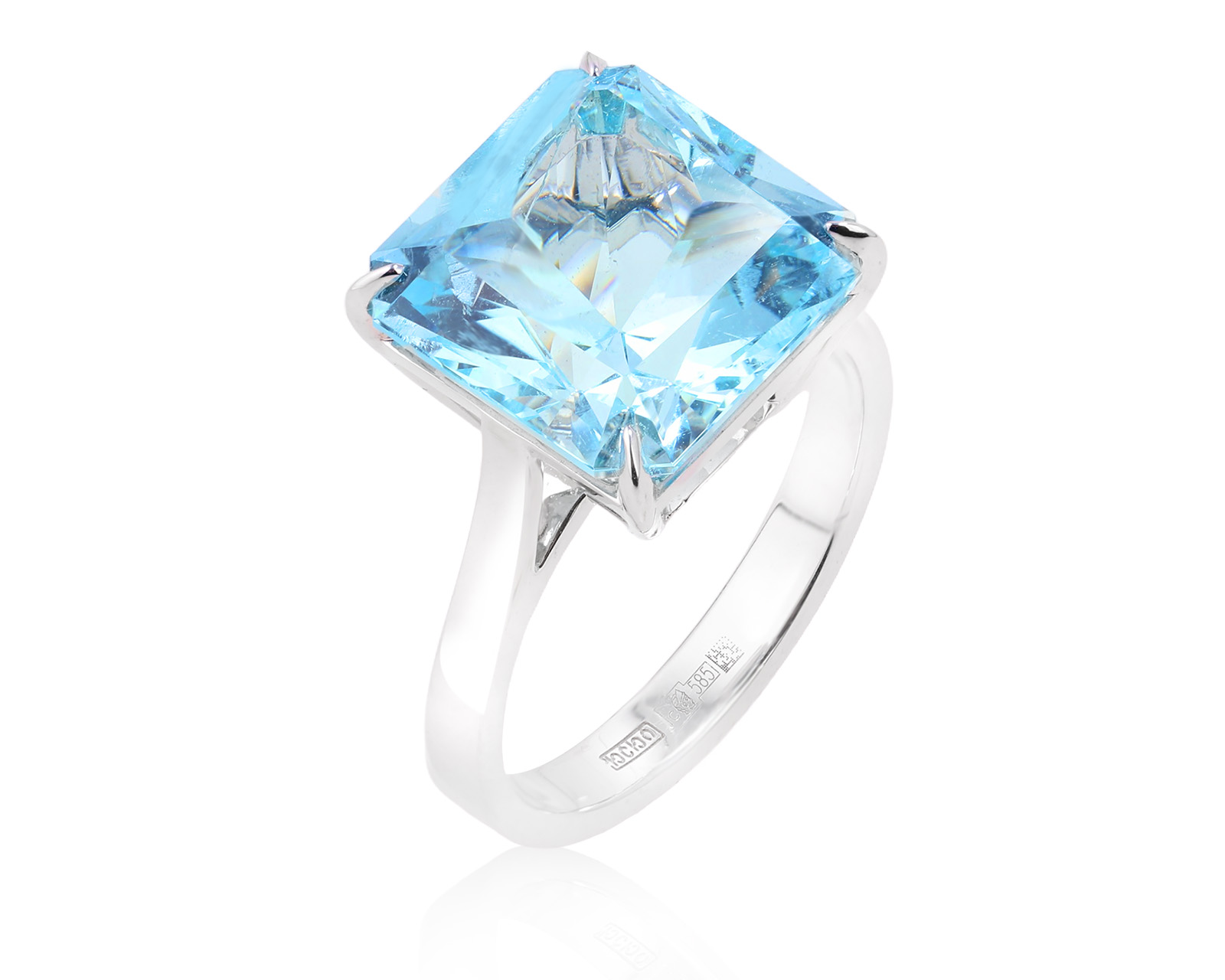 Оригинальное золотое кольцо с аквамарином 8.23ct Constantin Artmayer 271125/КМ227