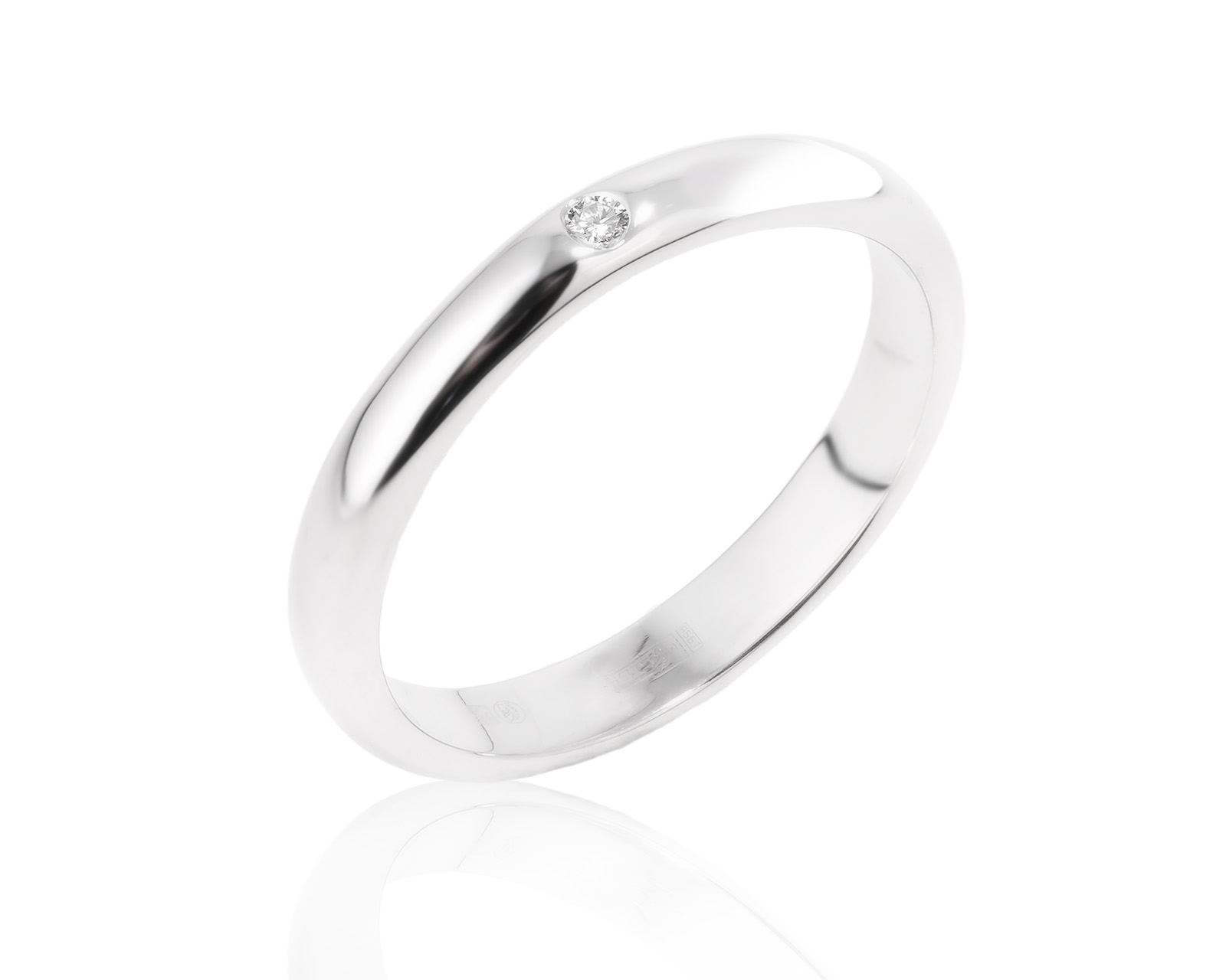 Золотое кольцо с бриллиантом 0.03ct 990053/2