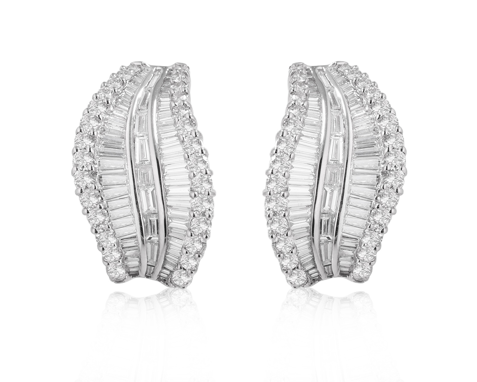 Оригинальные золотые серьги с бриллиантами 5.22ct Valentin Yudashkin 140225/20