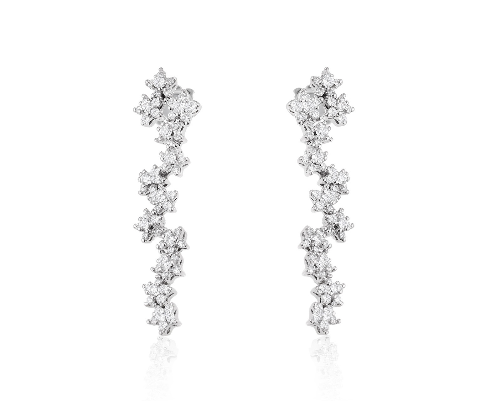 Оригинальные золотые серьги с бриллиантами 1.45ct Giorgio Visconti 130324/3