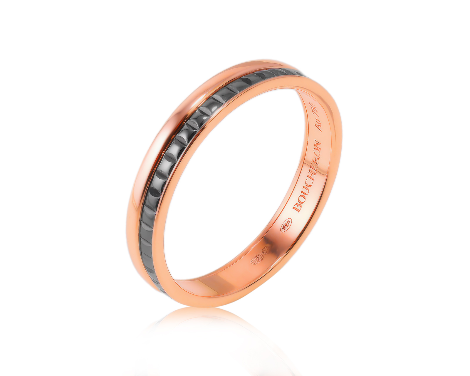 Оригинальное золотое кольцо Boucheron Quatre 101223/2