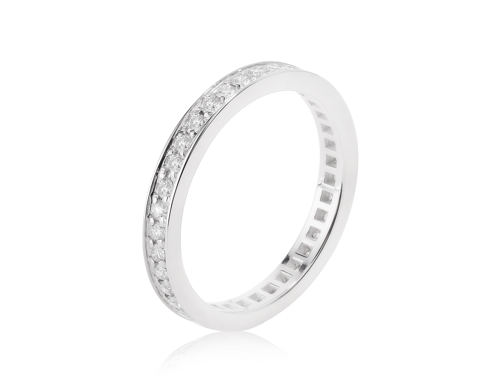 Оригинальное платиновое кольцо c бриллиантами 1.06ct Bvlgari Dedicata a Venezia 240923/1