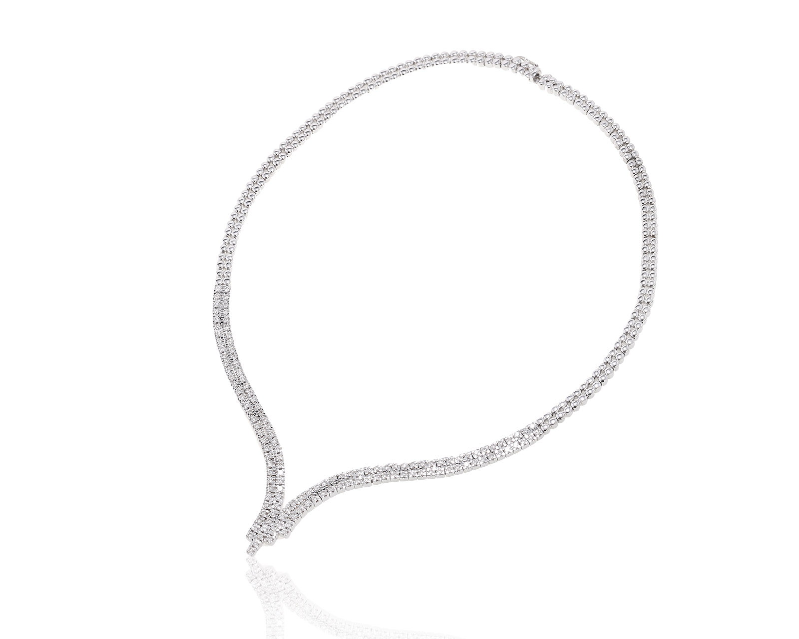 Прекрасное золотое колье с бриллиантами 2.95ct 061022/3