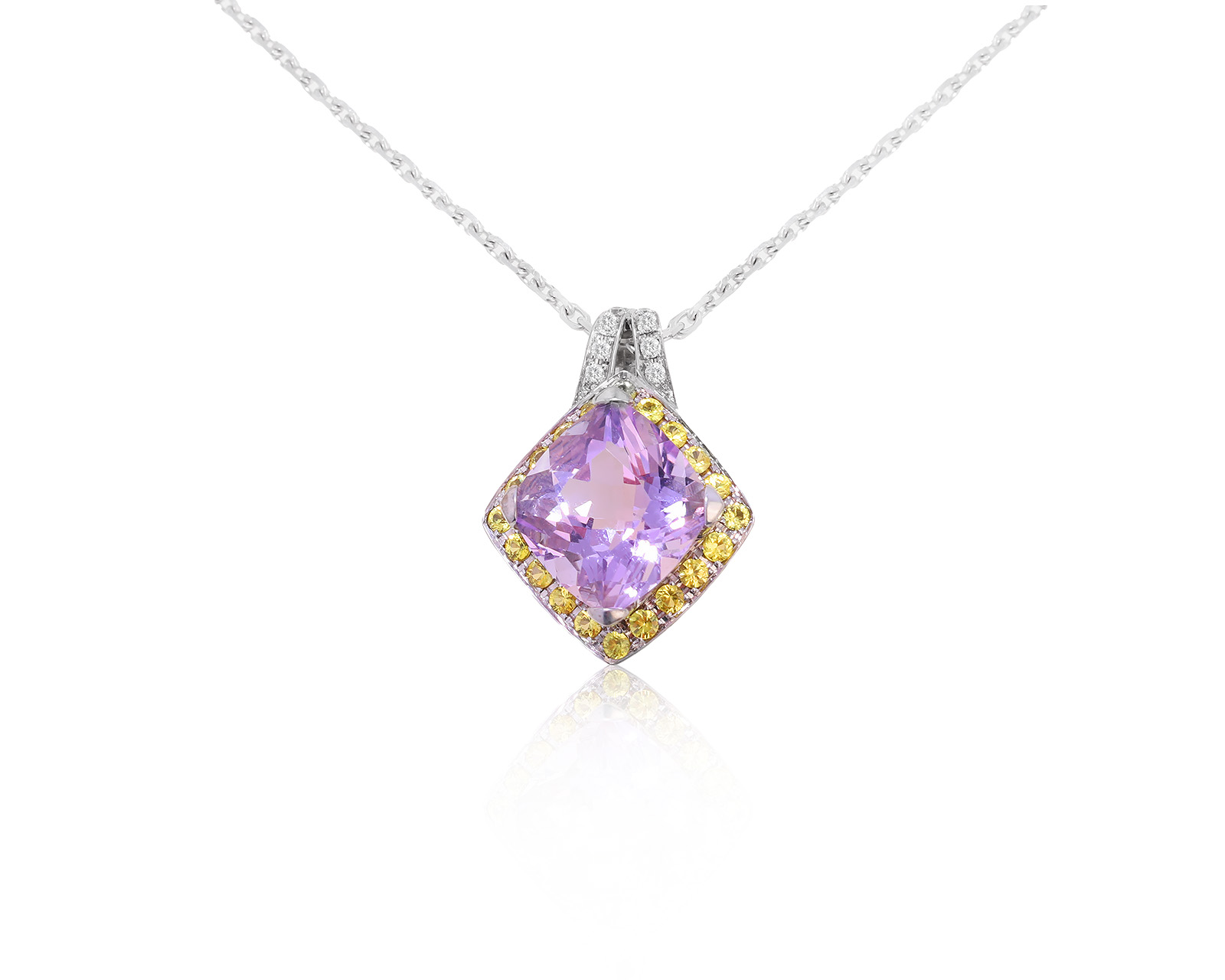 Оригинальный золотой кулон с аметистом 3.11ct Mauboussin 250222/14