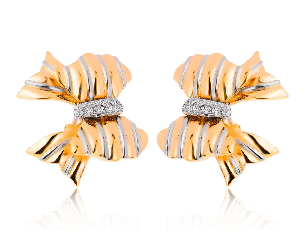 Оригинальные золотые серьги с бриллиантами 0.60ct Repossi 071020/7