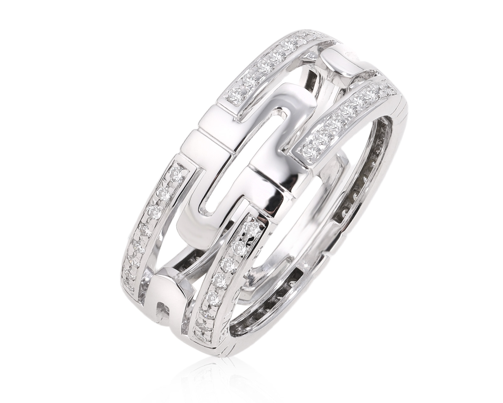 Оригинальное золотое кольцо с бриллиантами 0.50ct Bvlgari Parentesi 120325/3