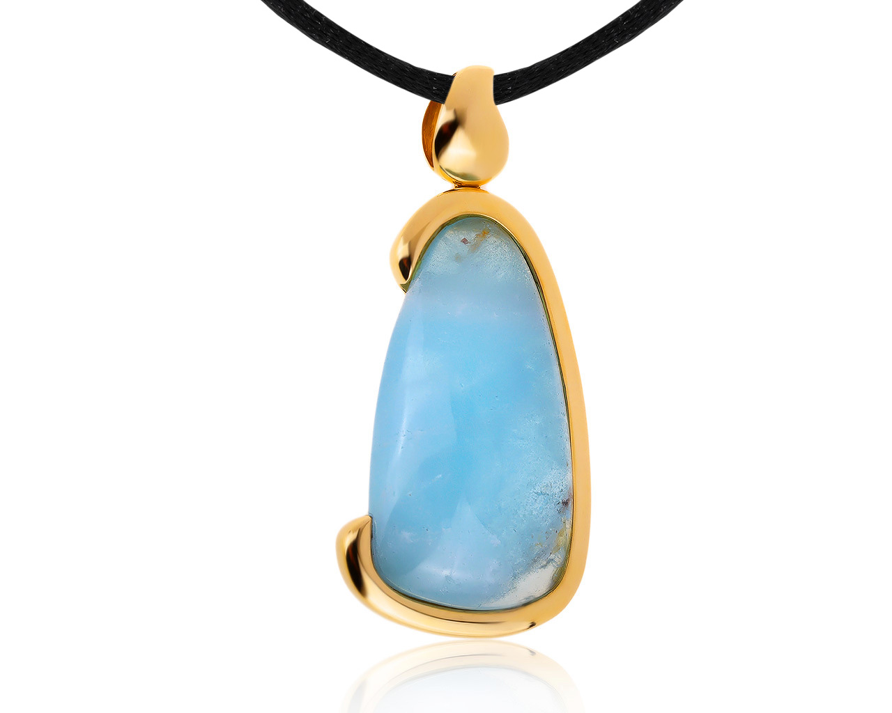 Оригинальный золотой кулон с аквамарином 70.57ct Tamara Camolli 030720/4