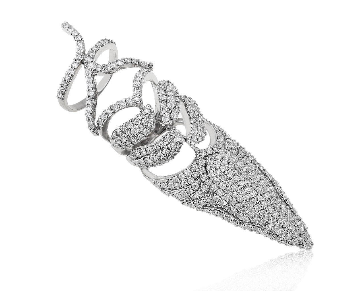 Потрясающее золотое кольцо с бриллиантами 6.21ct 300720/КМ020