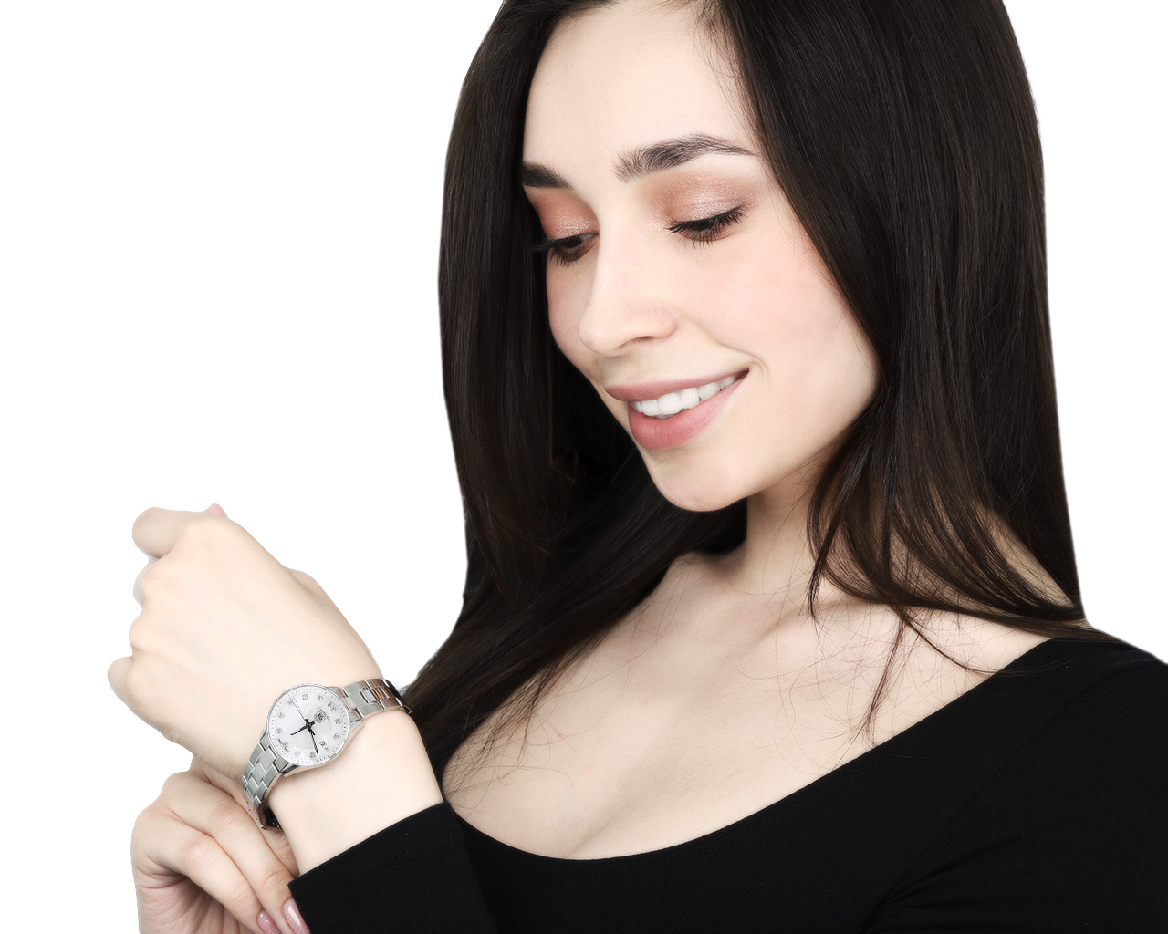 Оригинальные стальные часы Tag Heuer Carrera