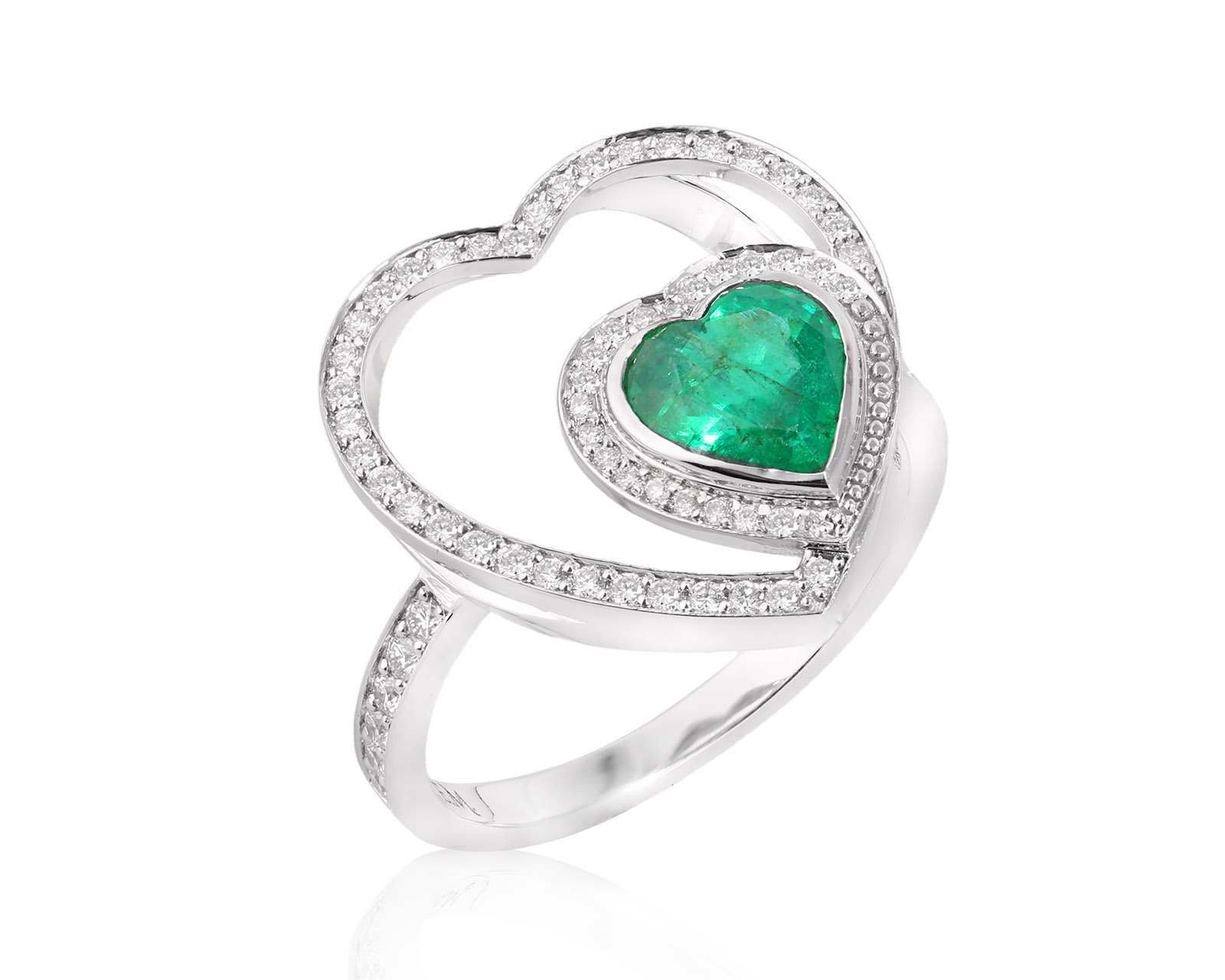 Золотое кольцо с изумрудом Замбия 0.99ct Evgeny Matveev 171125/Б242