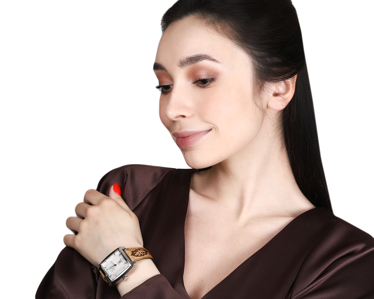 Оригинальные стальные часы с бриллиантами 0.08ct Tag Heuer Monaco