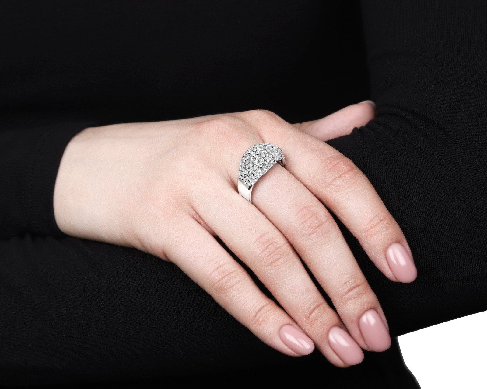 Оригинальное золотое кольцо с бриллиантами 2.11ct Damiani