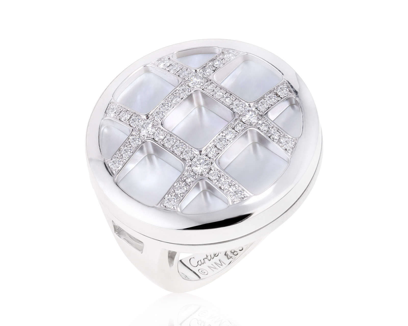 Оригинальное золотое кольцо с бриллиантами 0.40ct Cartier Pasha 100921/3