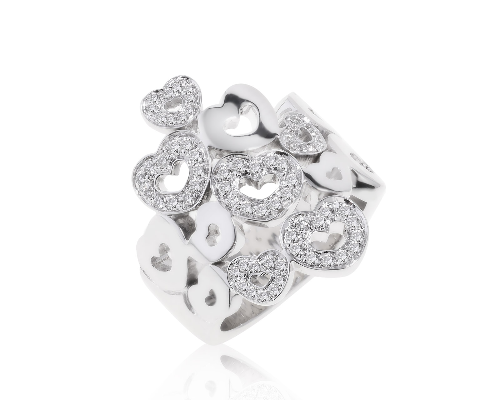 Оригинальное золотое кольцо с бриллиантами 0.37ct Pasquale Bruni Amore 080622/1