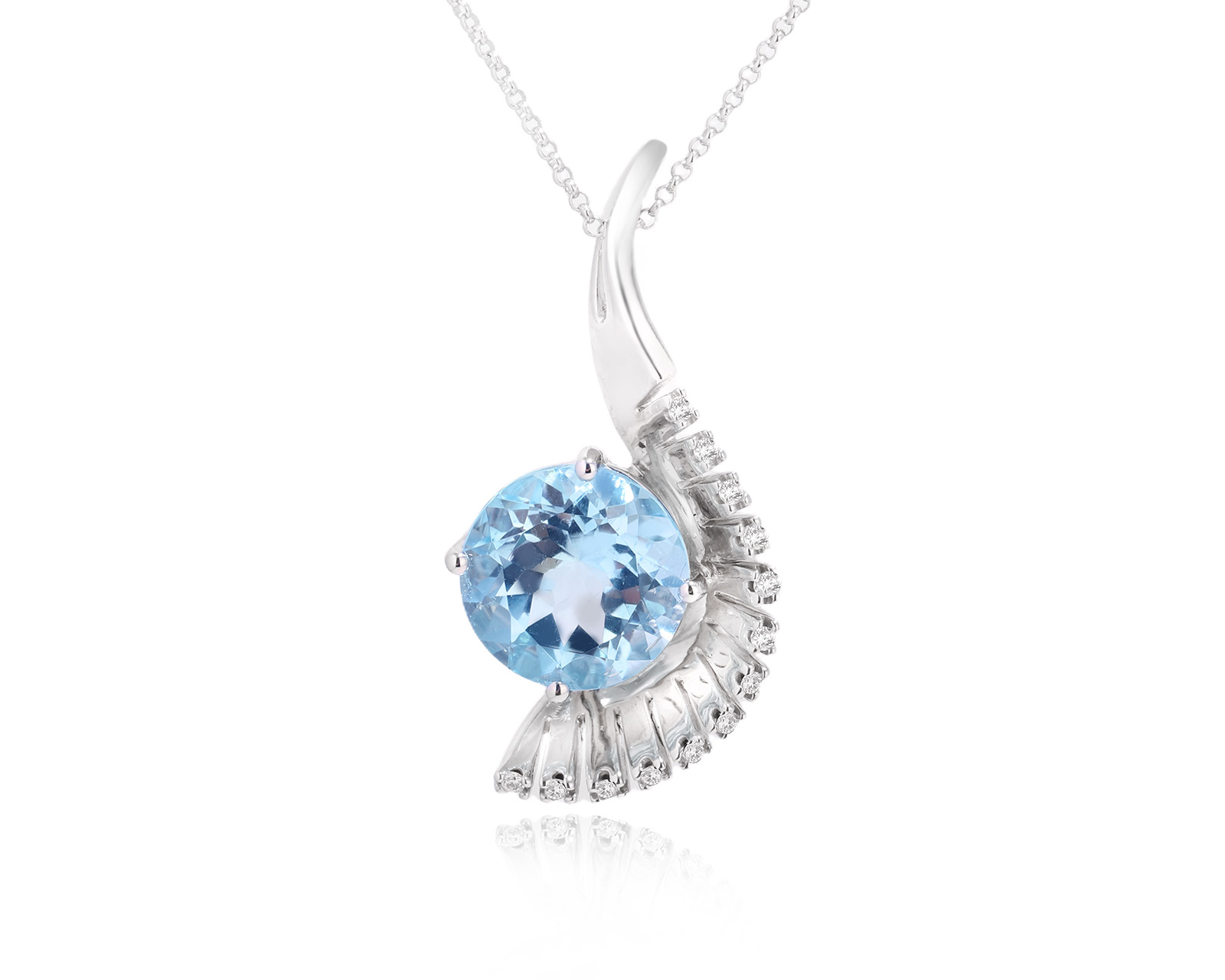 Оригинальный золотой кулон Bernhard H. Mayer Jazzy Blue Topaz 181224/3