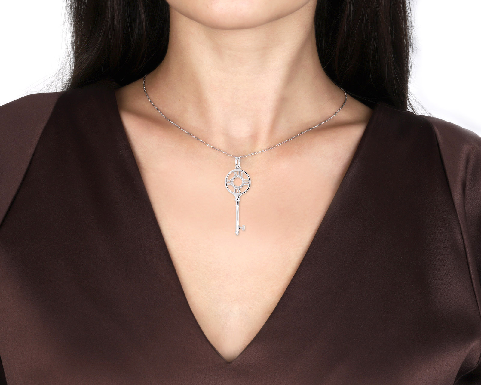 Оригинальный золотой кулон Tiffany&Co Atlas Key