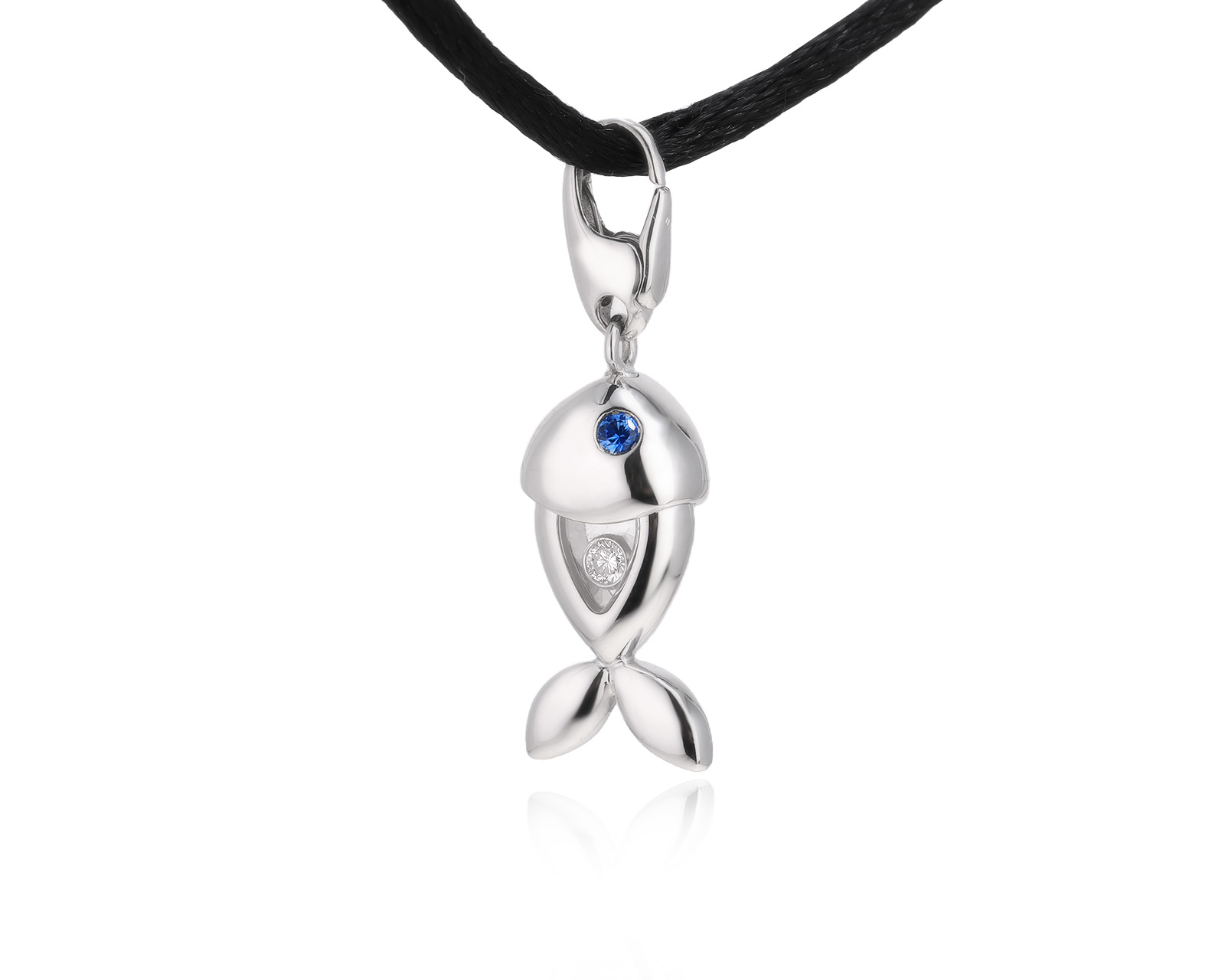 Оригинальный золотой кулон Chopard Happy Diamonds Fish 271224/10