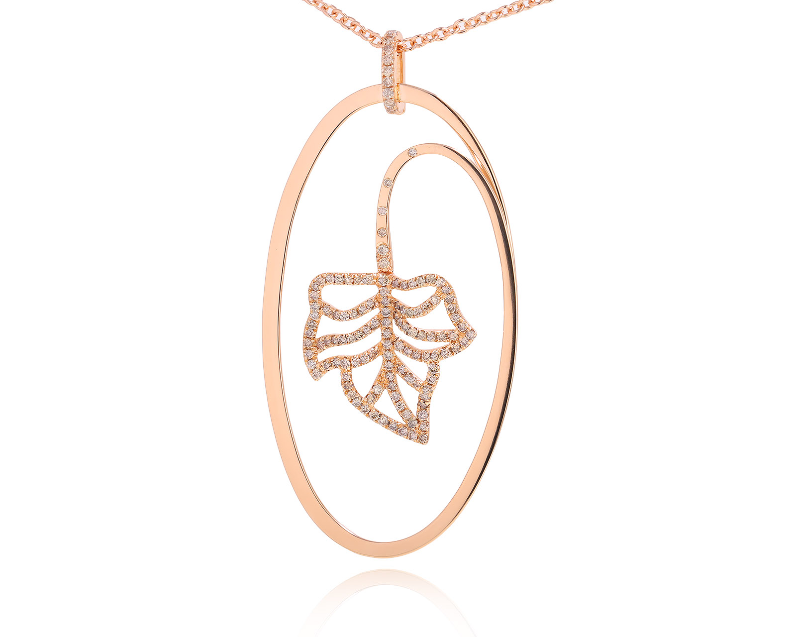 Оригинальный золотой кулон с бриллиантами 1.50ct Van Der Bauwede 270125/1