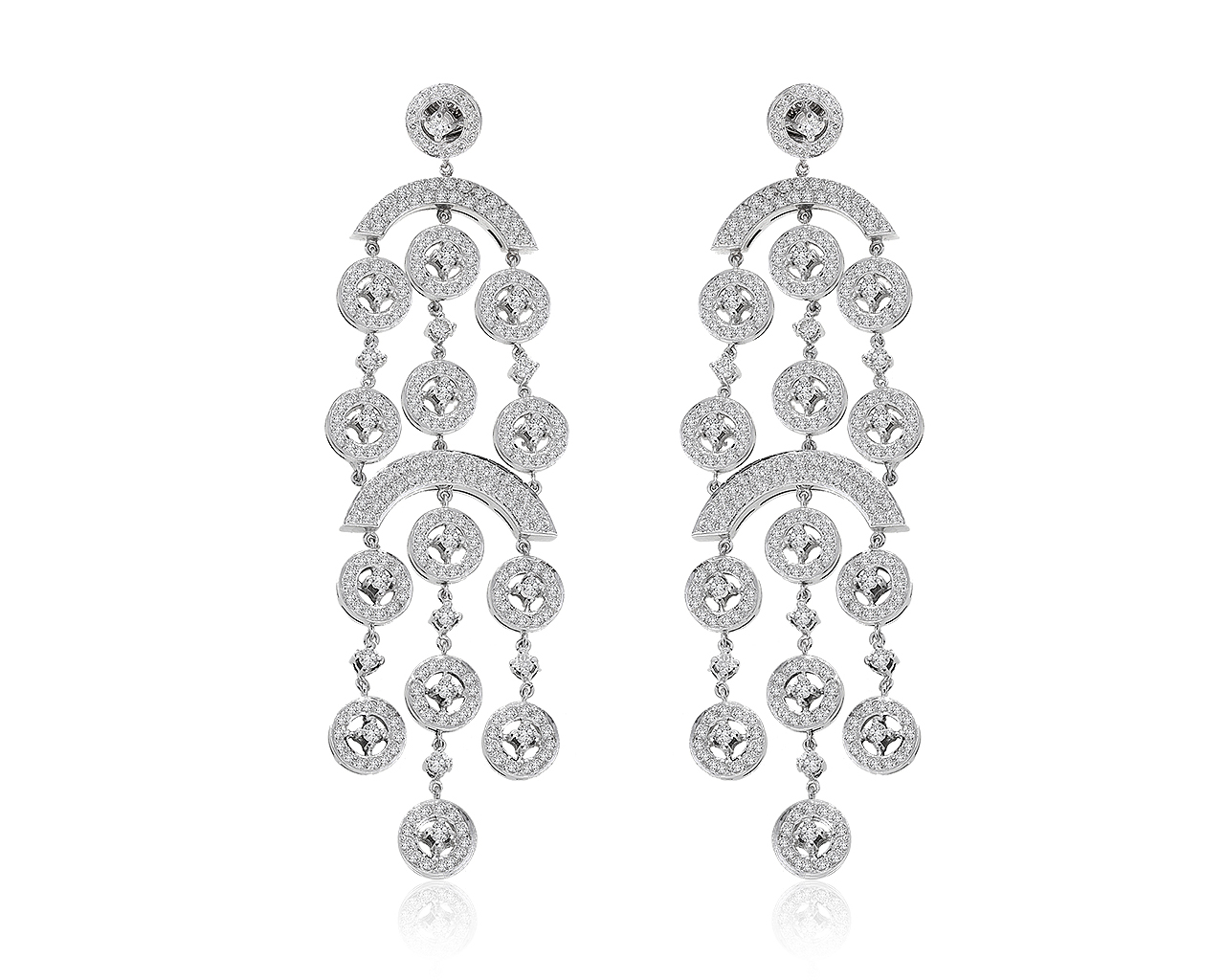 Эксклюзивные золотые серьги с бриллиантами 5.55ct 070521/8