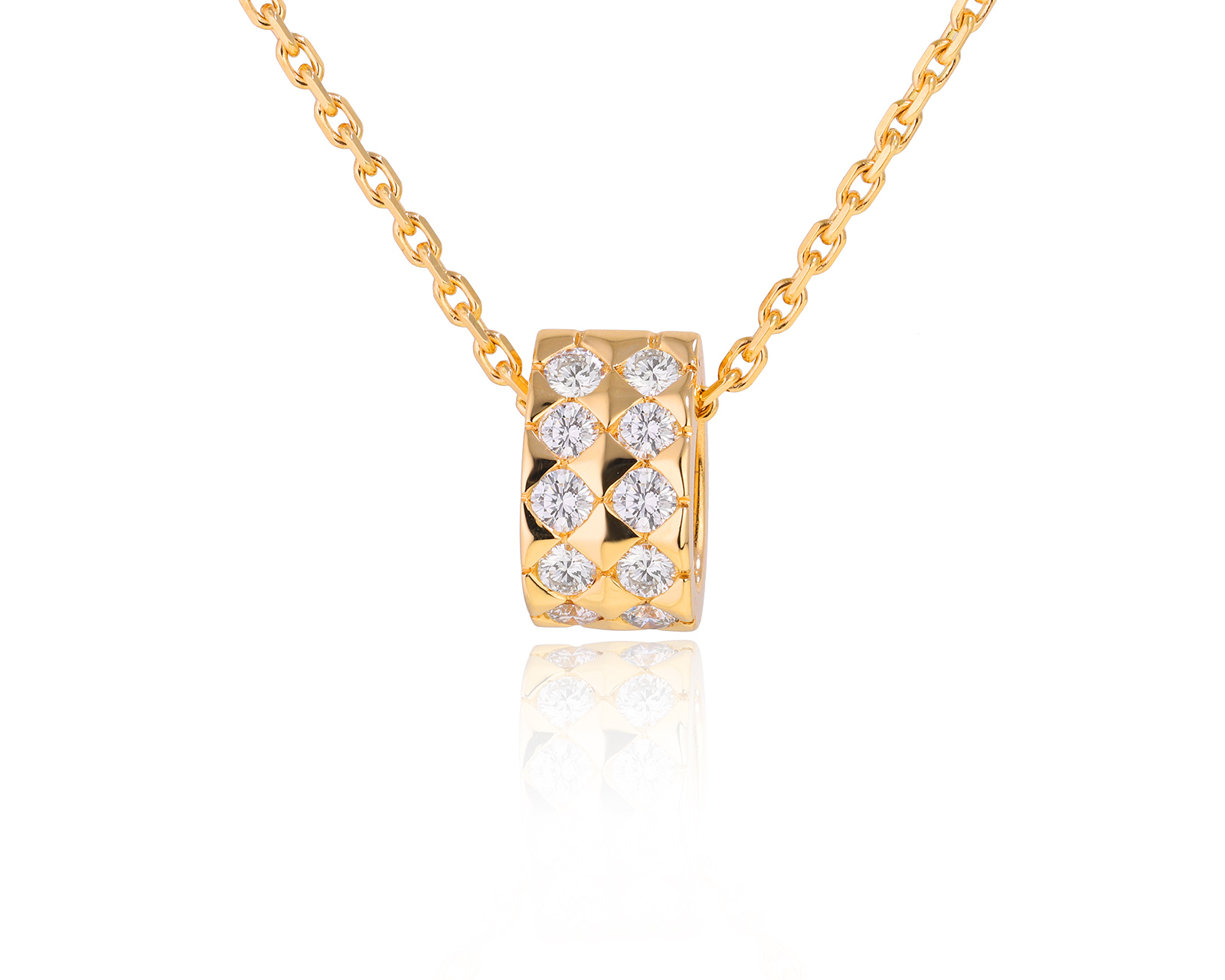 Оригинальный золотой кулон с бриллиантами 1.00ct Boucheron